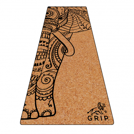 Grip Rubberized Cork Mat 24 Inches X 72 Inches, 4MM Thickness, Plain Yoga  Mats For Men & Women.