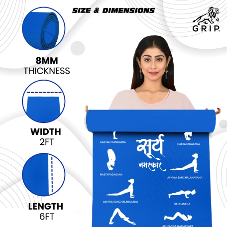 Surya namaskar deals yoga mat