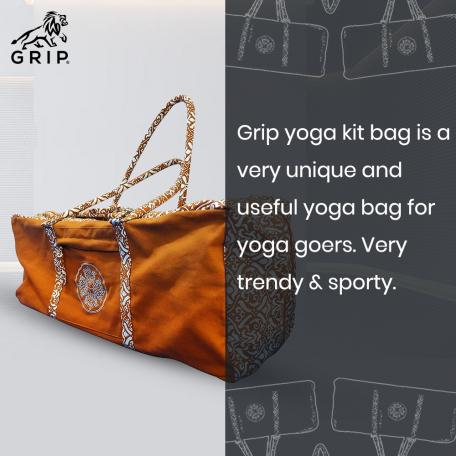 Grip yoga kit bag designed to take a full range of your yoga