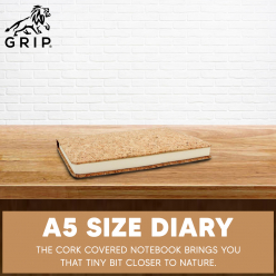 A5 Size Diary, The cork covered notebook brings you that tiny bit closer to nature.
