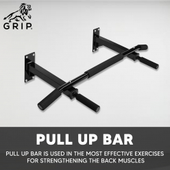 Grip Pullup Bar (With Bolts),  Strengthens And Tones Your Biceps, Triceps, Chest, Back, Shoulders And Abs