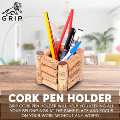 Grip Cork Pen Holder, Eco Friendly & Lightweight