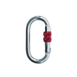 Grip Heavy Duty 25 kN Oval Shape Climbing Carabiner Clip — Alloy Steel Locking Screwgate