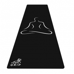 Grip Yog Asanas black Yoga Mat