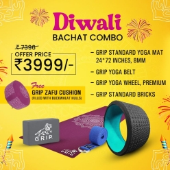Diwali Bachat Combo | Get your yoga accessories upgraded this diwali | FREE Zafu Cushion