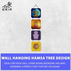 Grip Wall Hanging Hamsa Tree Design, Decorative Items For Home, With High Quality Digital Print