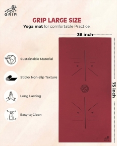 Large Yoga Mat 36x75x 12mm 