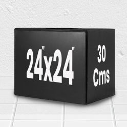 Grip Plyometric Box 24"×24", increases muscle power, explosiveness, and body control - 30Cms