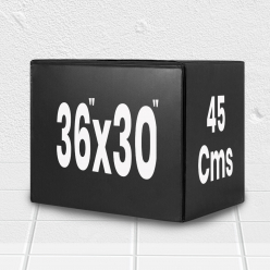 Grip Plyometric Box 36"×30", increases muscle power, explosiveness, and body control - 45Cms
