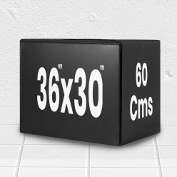 Grip Plyometric Box 36"×30", increases muscle power, explosiveness, and body control - 60Cms
