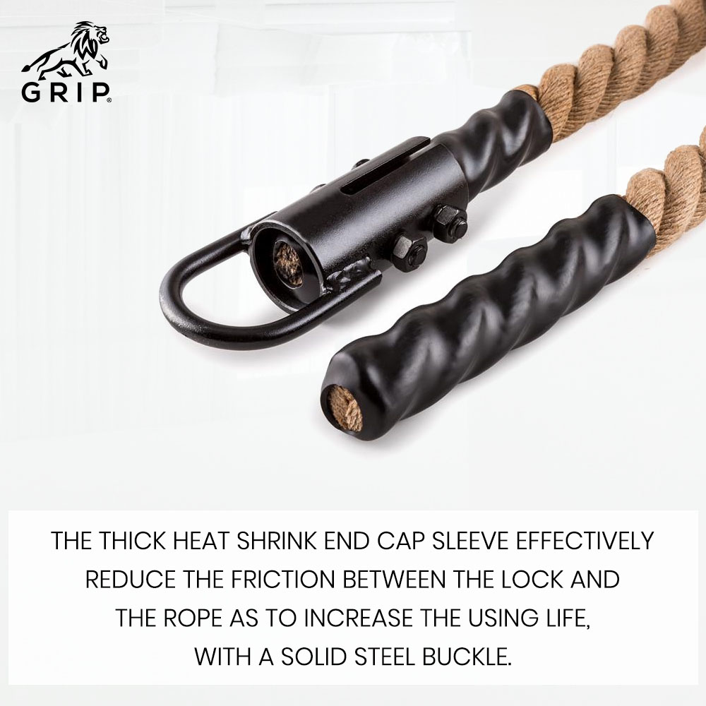 Grip Jute Climbing Rope 15 Feet for Crossfit Workout & Strength Training