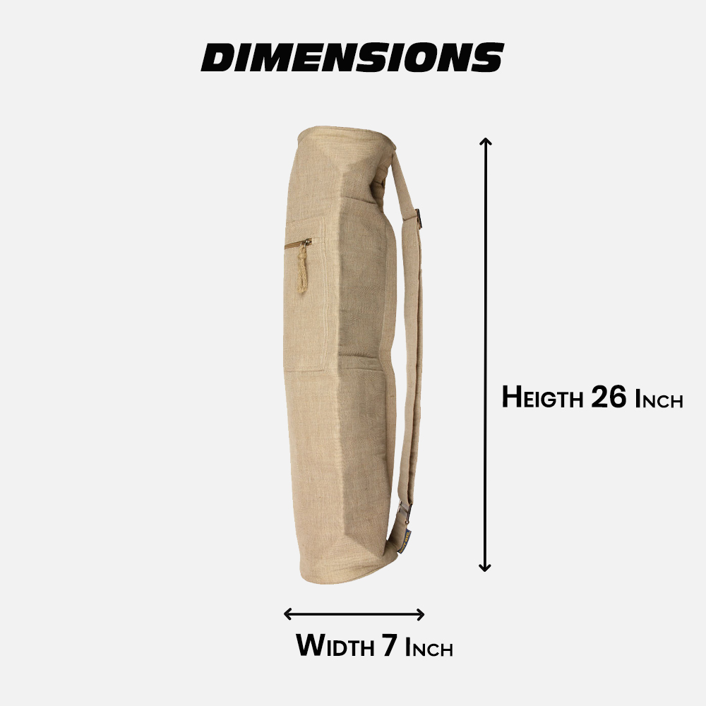 Grip Jute Yoga Mat Bag, designed to take a full range of your yoga