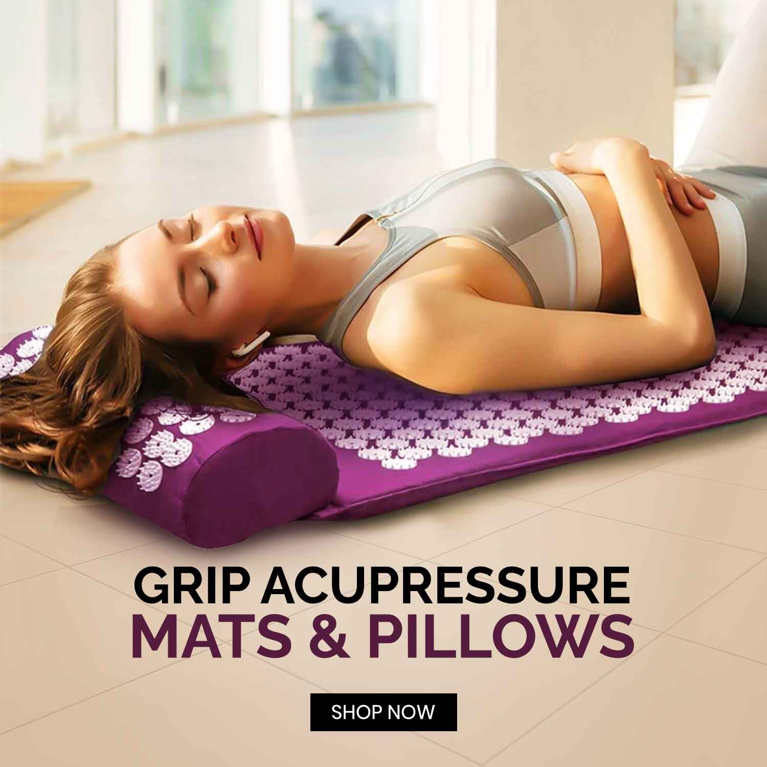 Grip Accupressure Mat Pillows